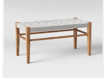Woven rope Boho Bench