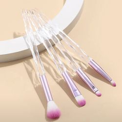 4pcs Makeup Brush Set with Crystal Handle