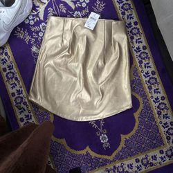 Windsor Gold Mini Skirt