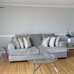 Sofa And Love Seat and end Tables 