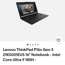 Lenovo ThinkPad P16s Generation 3 Laptop 
