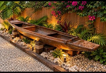 Antique Everglades Flat Canoe Boat