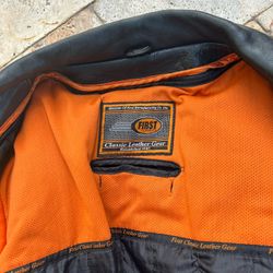 Classic Leather Jacket. Awesome Shape. Xl 
