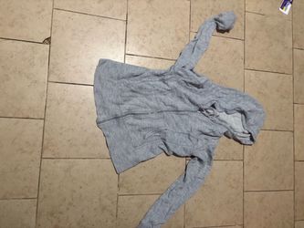 Gray Full-Zip Hoodie Sweatshirt