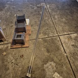 Leistritz ZSE50GL 50mm 3 Twin Screw Barrel Sections And Shafts. Throat Section