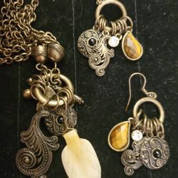 ☆Beautiful Gift ☆Necklace & Earrings Set 