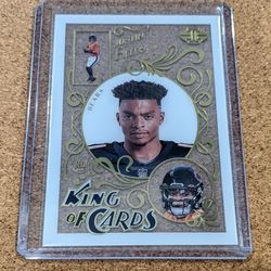2021 Illusions Justin Fields Rookie King Of Cards Clear Acetate
