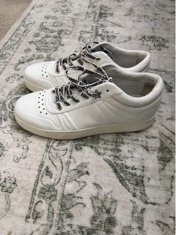 Jimmy Choo white star low top sneakers