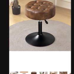 Ottoman Stool Swivel Adjustable 