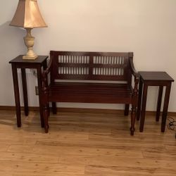 Bench and side Tables Bundled Offer
