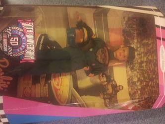 50th Anniversary Nascar Barbie signed by Richard Petty