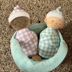 Mud Pie Twin Dolls 