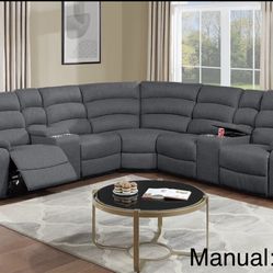 Recliner sectional sofa