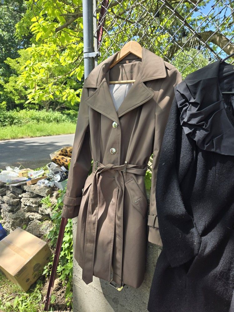 Calvin Kline Rain Coat Taupe