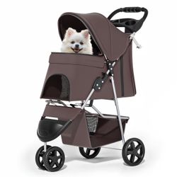 GORGEOUS COFFEE BROWN PET STROLLER ❗️🐾🤎😍