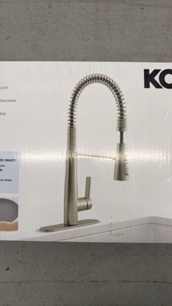 KOHLER PULL-DOWN KITCHEN FAUCET- Stainless Steel