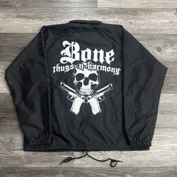 Men’s Bone Thugs-n-Harmony Windbreaker Jacket Large 