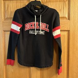 Champion Cowl Neck Hoodie Rock & Roll Hall Of Game HOF Women’s Size XS Athletic 