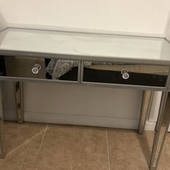 Mirror Desk with 2-Drawers