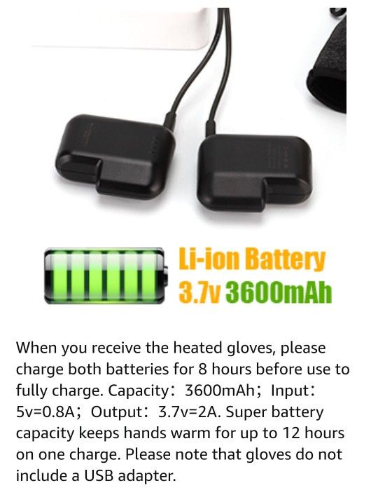 QILOVE 4.2V US Standard Dual Charger For 3.7V Heated Botswana - View #6