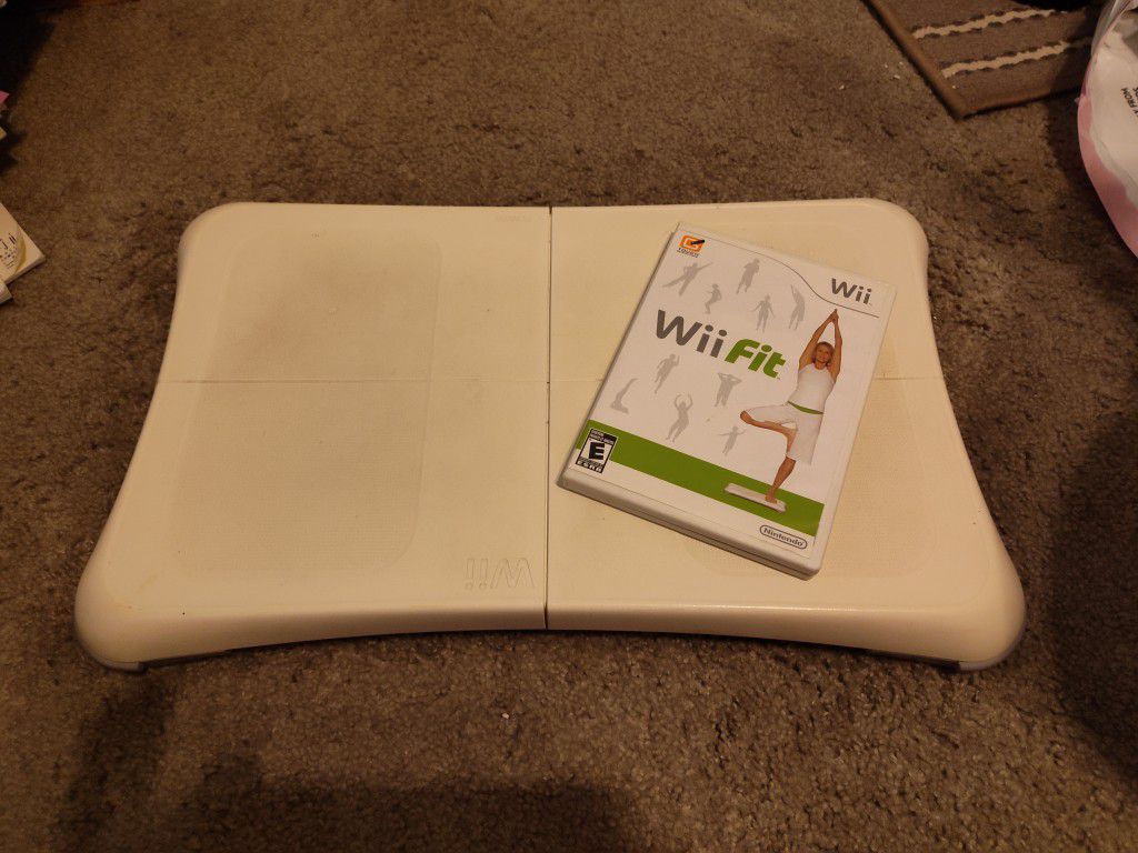 Wii Balance Board And Fitness Game