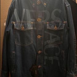New Versace Denim  Jacket Large $2,500 Cash Only $1500