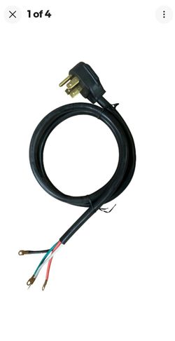 Electric Range 4-Wire Cord Power Plug, 220V/240V