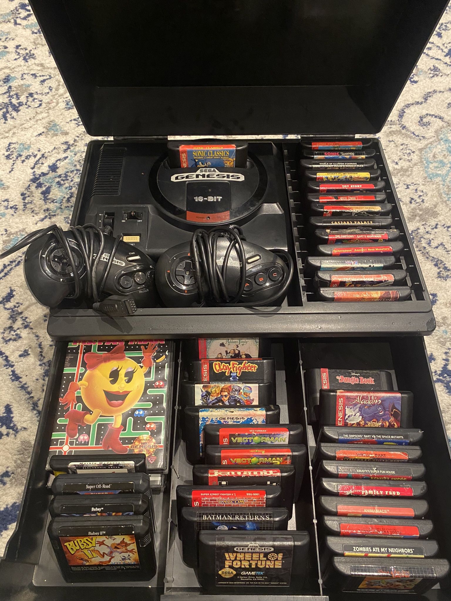 Sega Bundle With 41 Games, Controllers And Case