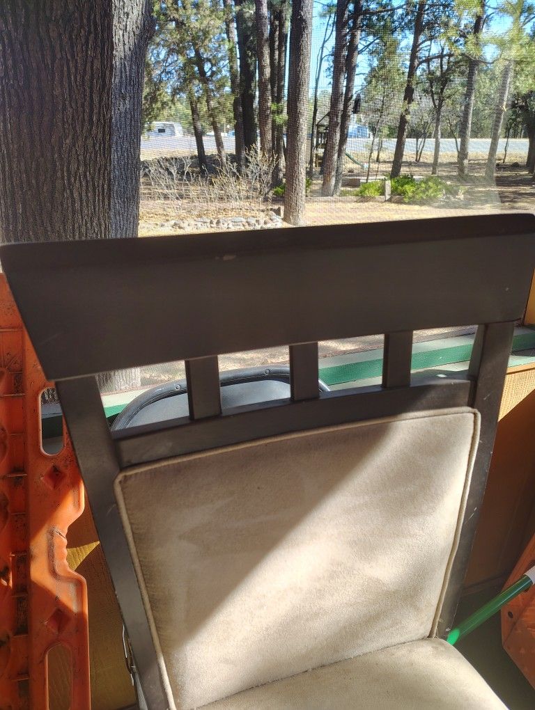 Tan Suede Barstools Pair Of 2