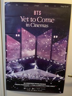 BTS Yet To Come In Cinemas Poster