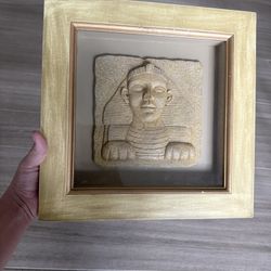 Gold Framed Sphinx Wall Art 12.5 x 12.5 inches