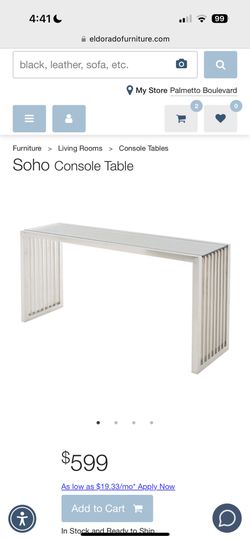 Console Table Like New