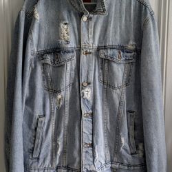 Guess Distressed Denim Jacket 