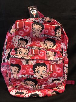 Betty Boop 16” large zippered backpack NWT