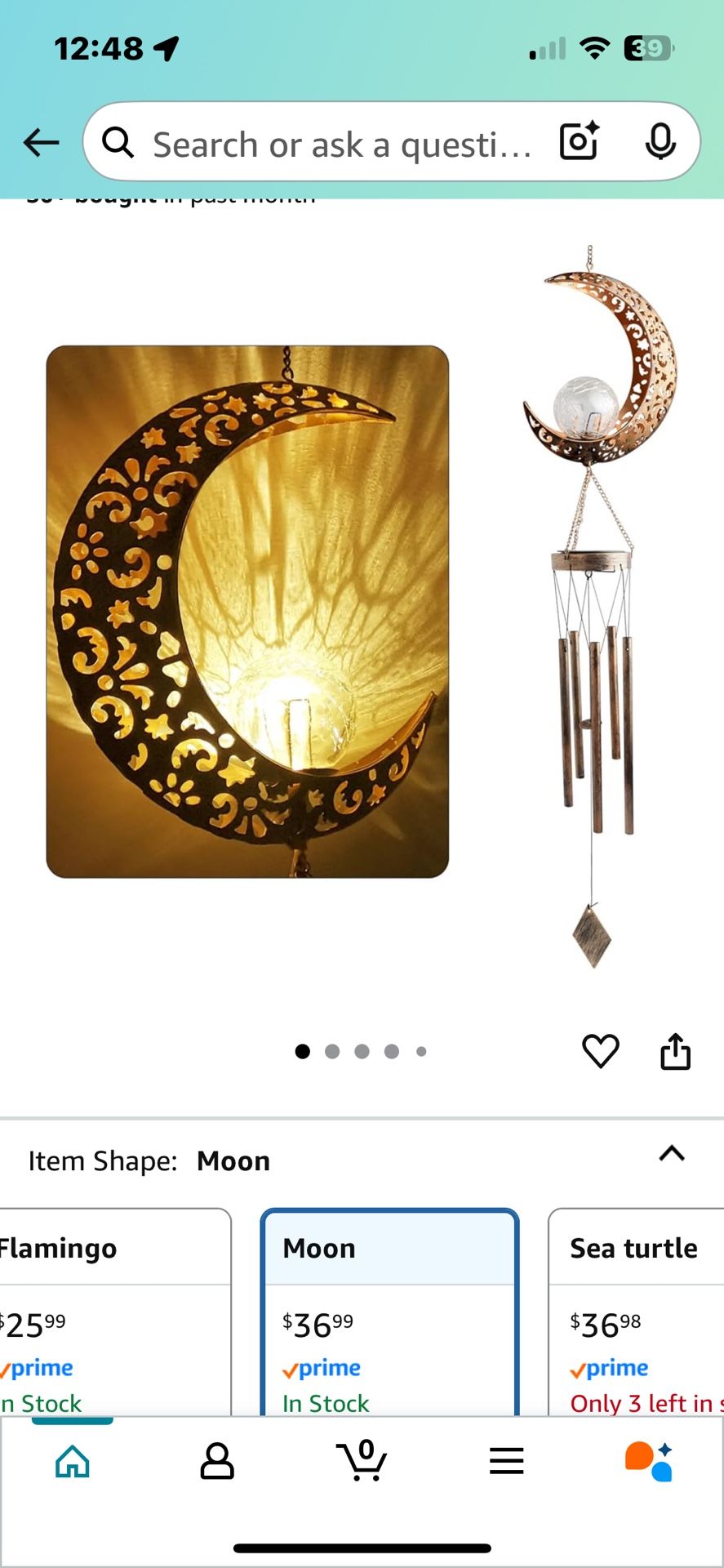 Moon Solar Wind Chime