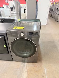 LG ThinQ Front Load Dryer Graphite Steel
