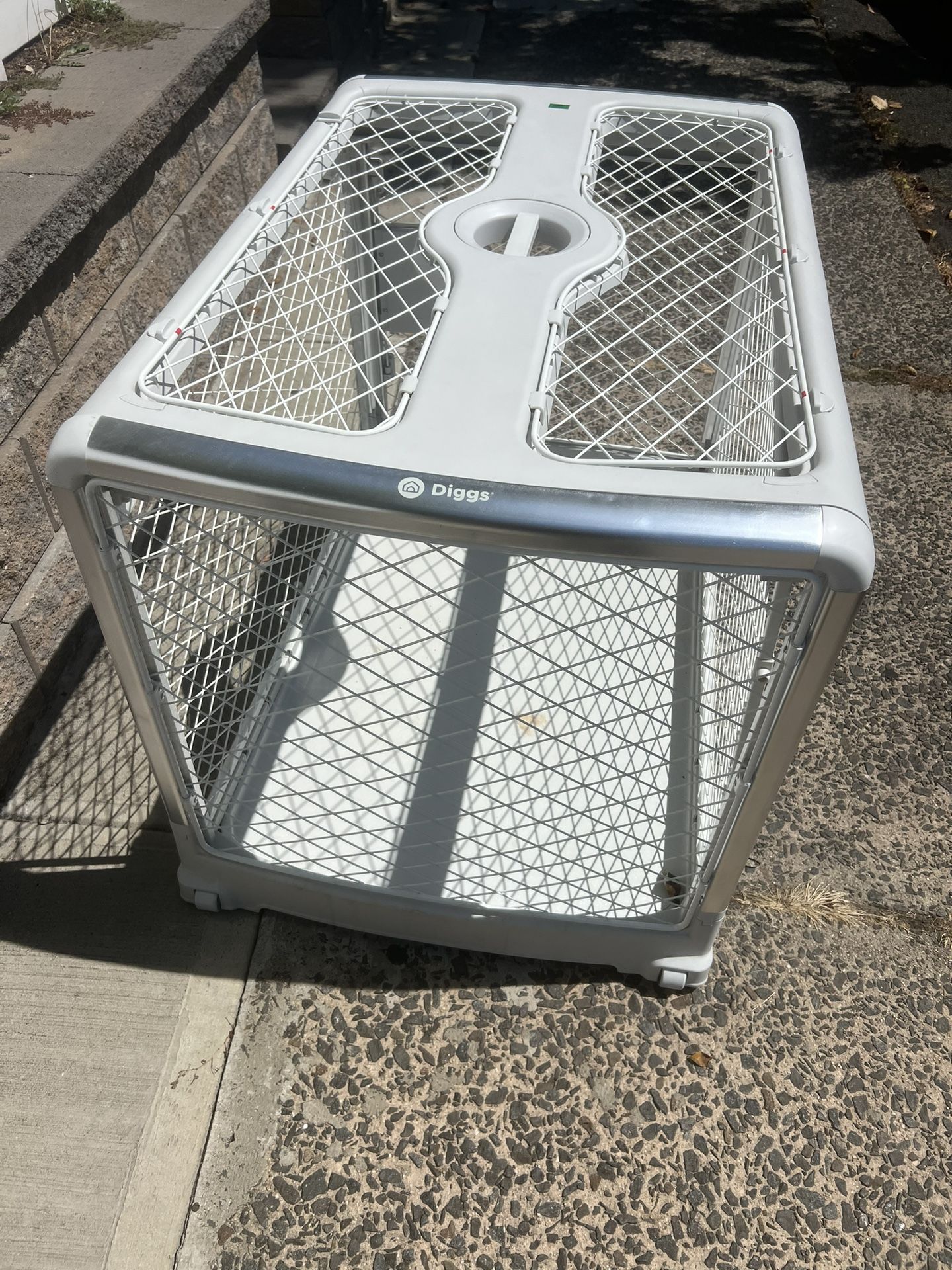 Driggs Large Dog Crate Ash Color Foldable Heavy Duty 