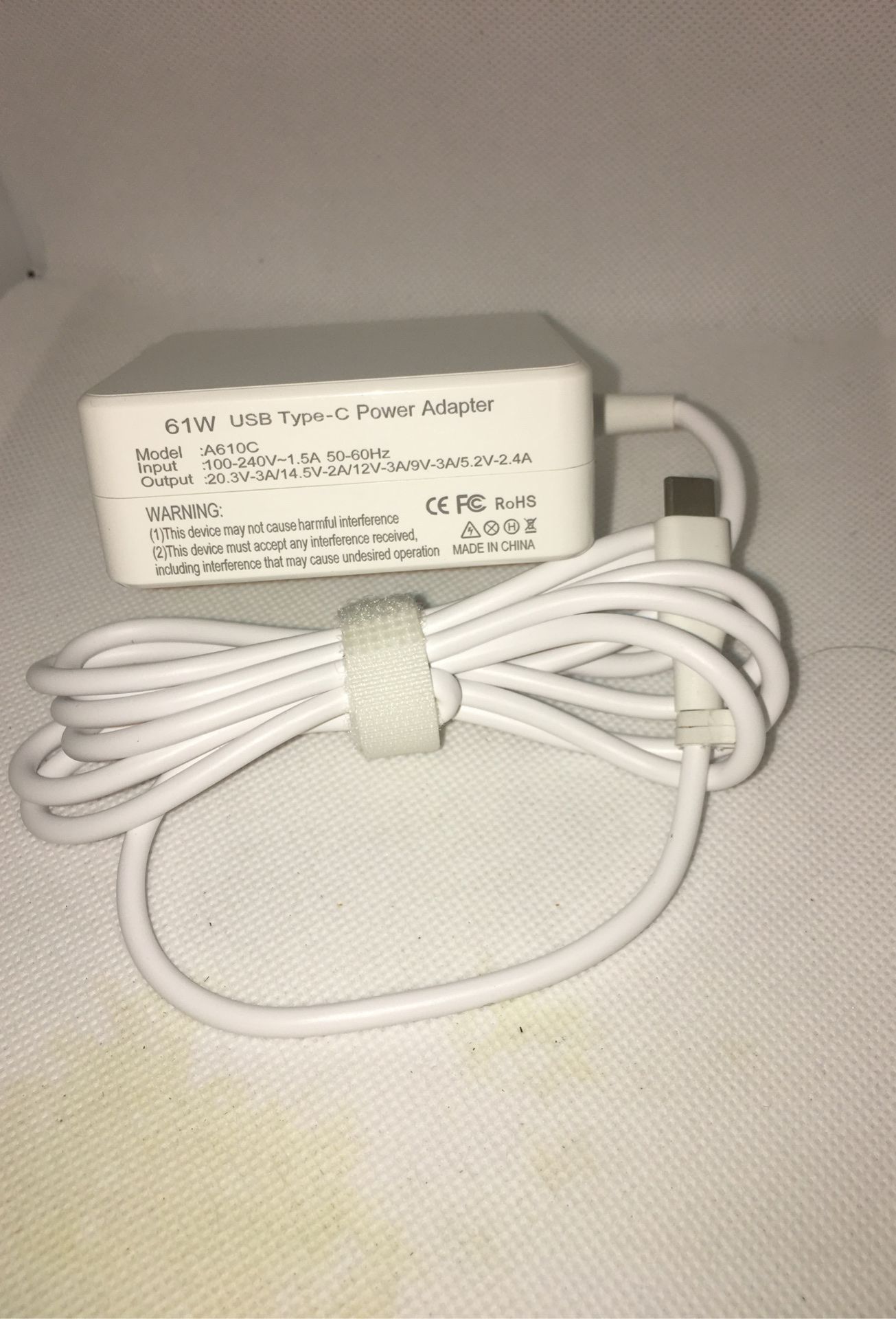 61W USB Type C Power Adapter Charger for Apple MacBook/Pro, Lenovo, ASUS, Acer, Dell, Xiaomi Air, Huawei Matebook, HP Spectre, Thinkpad and Any Other