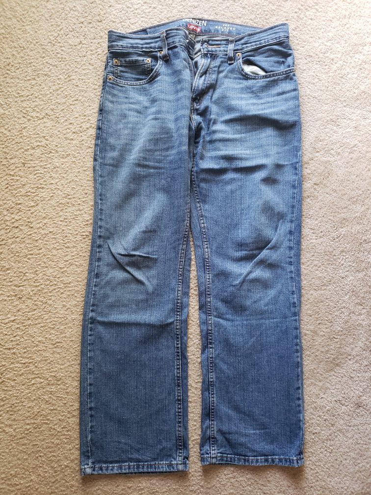 Levi's mens blue jeans