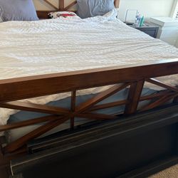 Wooden King Bed Frame