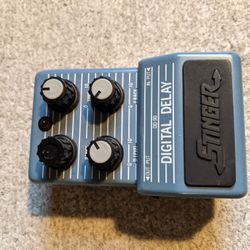 Rare - Martin Stinger Digital Delay Guitar Pedal - Vintage Made In Japan