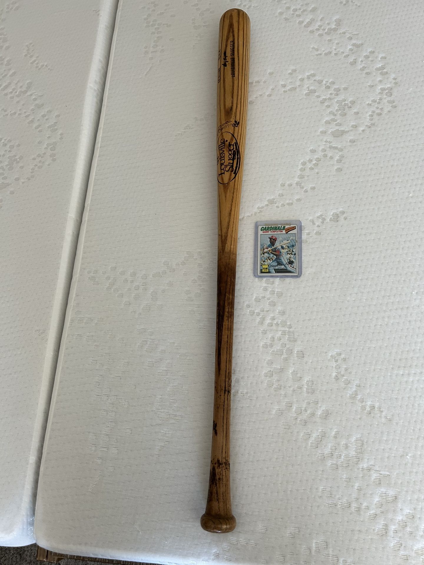 Gary Templeton Game Used Bat +++