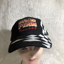 Vintage Brad Penn Racing Hat Cap Green Oil 