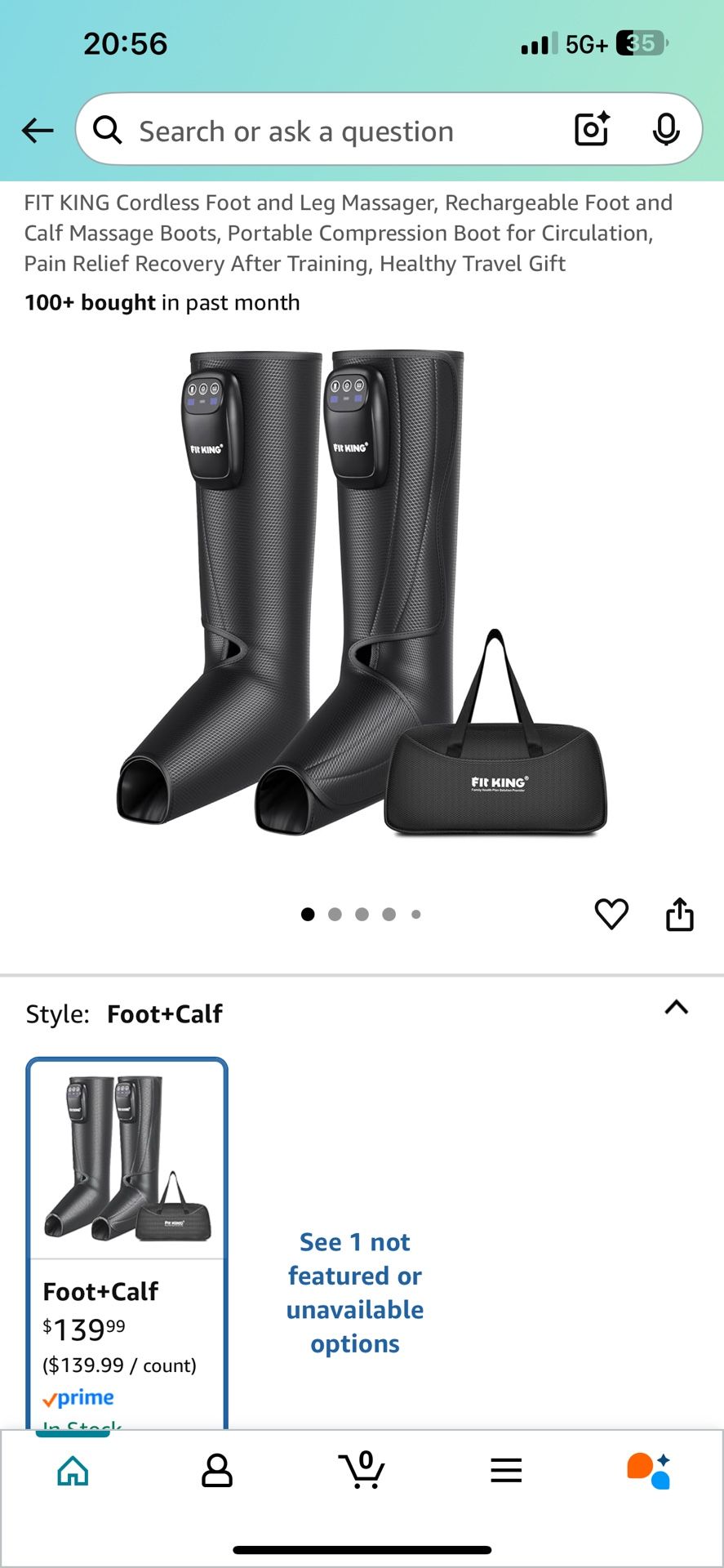 Fit King Air Compression Leg Massagers