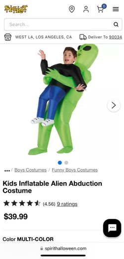 Kids Inflatable Alien Abduction Costume