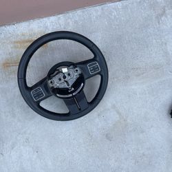 2011 - 2017 Jeep Wrangler JK Black Leather Steering Wheel OEM 11-17