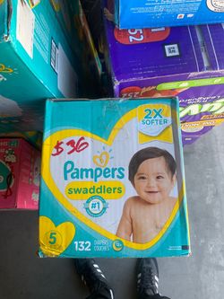 Pampers swaddlers size 5 ,132 count