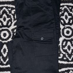 Black Cotton Joggers 