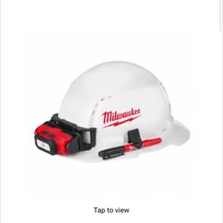Milwaukee BOLT 4-Point Ratchet Type 1 Class C Full Brim Hard Hat White Vented