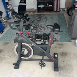 USED Exercise Bike, CHAOKE Indoor Cycling Bike with Heavy Flywheel,